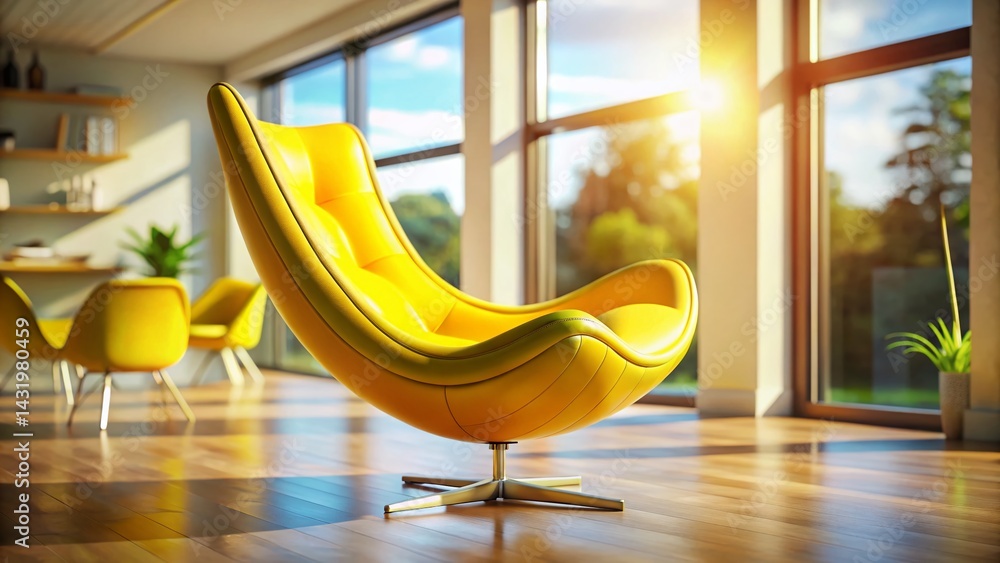 Whimsical Yellow Banana Chair: Fun & Comfortable Seating for Modern Interiors