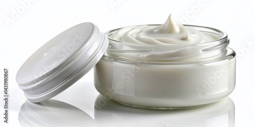 Obraz na płótnie White Cream Lotion PNG, High-Resolution Product Image, Skincare Beauty Cosmetic, Moisturizer Tube, White Background w salonie