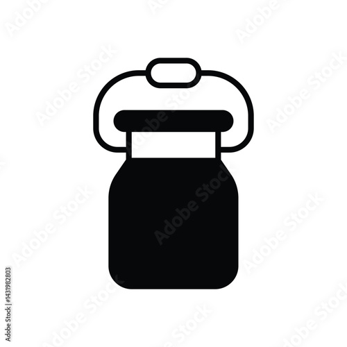Milk Can icon vector stock illustration