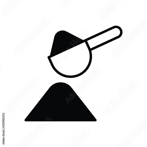 Powdered Milk icon vector stock illustration