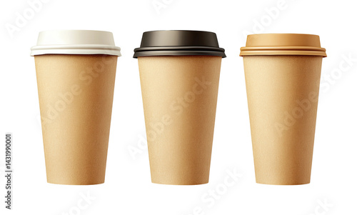Wallpaper Mural Beverage containers display coffee shop product minimalist isolated on transparent background Torontodigital.ca