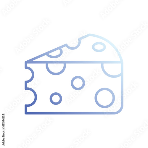 Cheese icon vector stock illustration