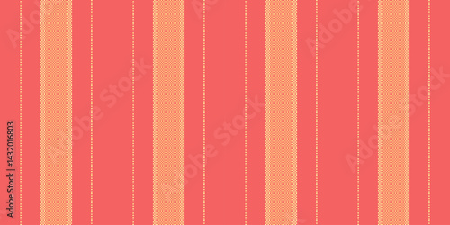 African background seamless texture, graph vertical fabric vector. Folded textile lines pattern stripe in red and amber colors.