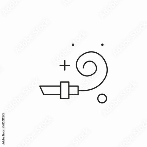 confetti party celebration icon sign vector