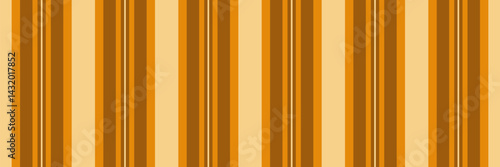 Improvement vector seamless lines, customized texture stripe vertical. Lovely fabric pattern textile background in orange and amber colors.