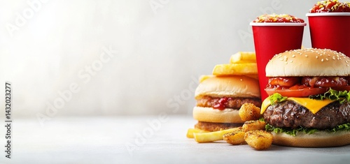 The consumption of junk foods, including fried foods, hamburgers, and soft drinks, is linked to health risks such as obesity and diabetes, largely due to the high content of unhealthy fats found in