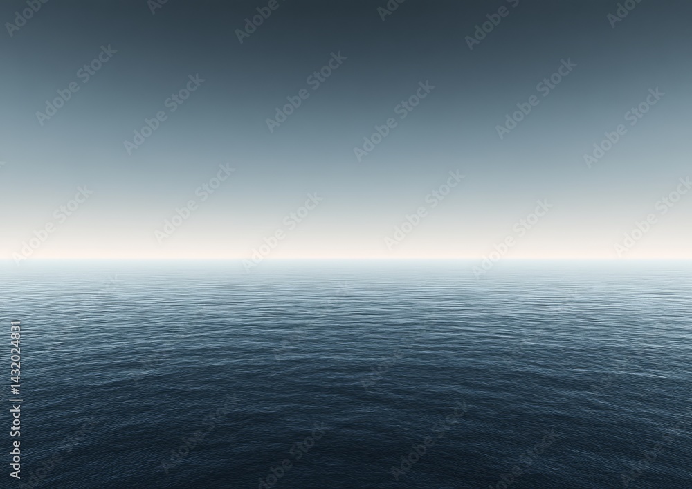 Obraz premium Sunny and cloudy skies above a blue sea or ocean, including both its surface and underwater