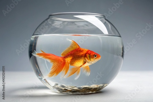 goldfish in a glass