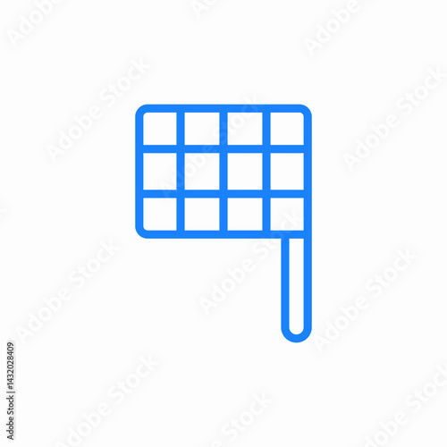 checkered flag icon sign vector