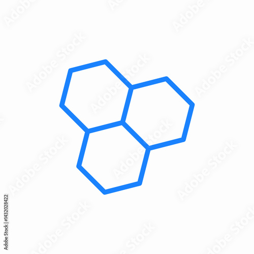 chemical structure icon sign vector