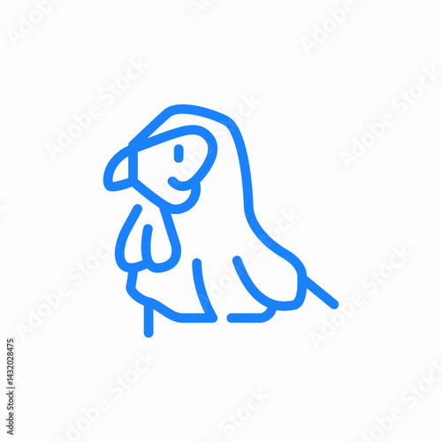 chicken animal icon sign vector