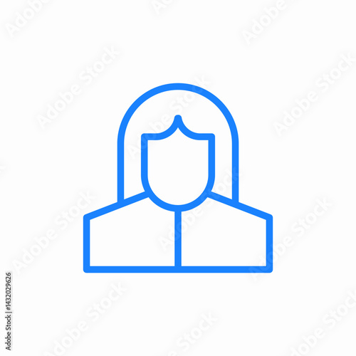 female patient icon sign vector
