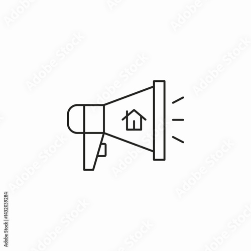 real estate marketing icon sign vector