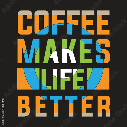 typography, unique coffee, love sticker desig,n and t-shir.t Time for business success sign at the airport illustrates the concept with bold alphabet letters and a flag design