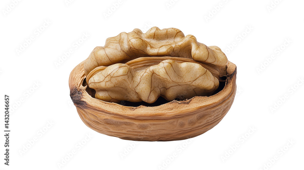 walnut food isolated on white transparent background