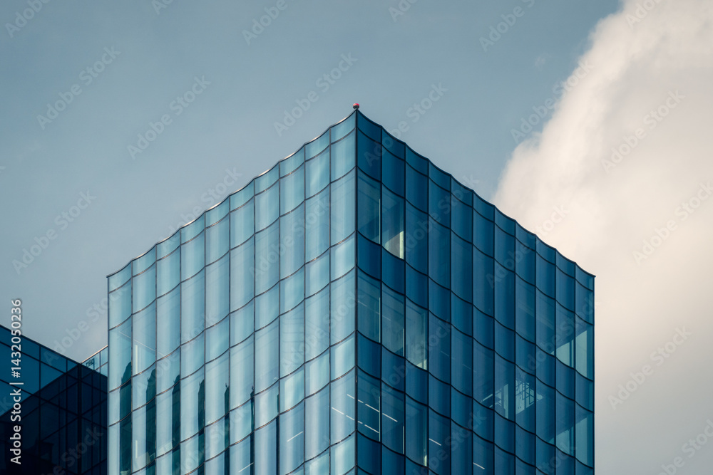 custom made wallpaper toronto digitalModern glass office building in Colon City, Panama
