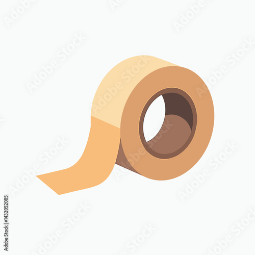 medical tape roll  brown and tan colors