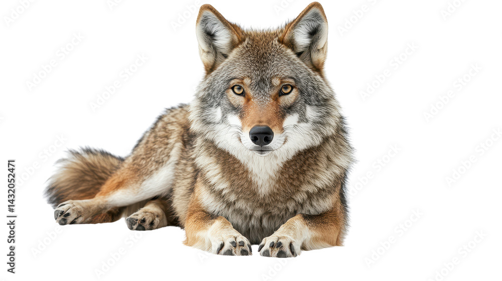 Wolf wolf animal mammal isolated on white transparent background