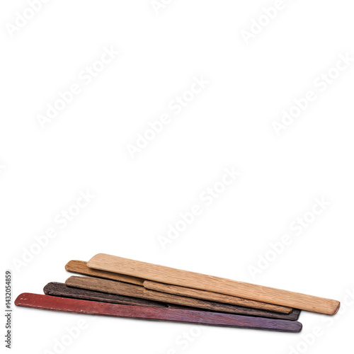 Cinnamon sticks are isolated on a transparent background in the PNG file.