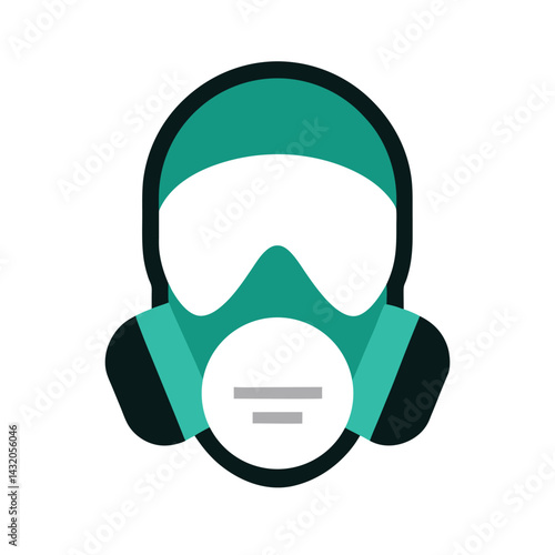Half Face Respirator Mask Vector