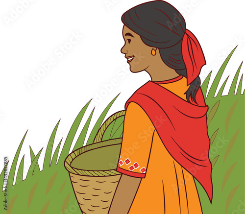 mage is a portrait style photograph vector art
