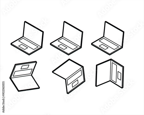 Laptop and Booklet Icons