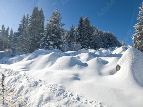 Panorama of Vitosha Mountain, Bulgaria
