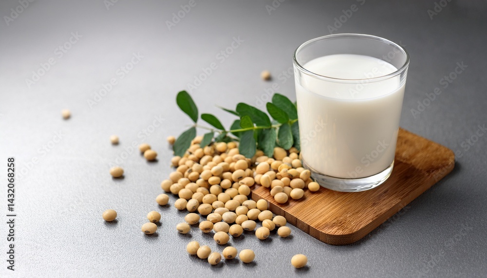 fresh glass of milk on a transparent background perfect for a nutritious breakfast or a satisfying snack glass of milk and soy bean on transparent background fresh glass of milk on a transparent background perfect for a nutritious breakfast or a satisfying snack glass of milk and soy bean on transparent background