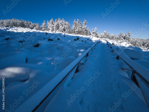 Obraz na płótnie Panorama of Vitosha Mountain, Bulgaria w salonie