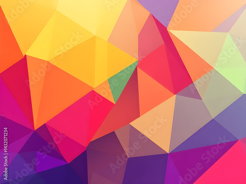 colorful abstract art background with geometric shapes
