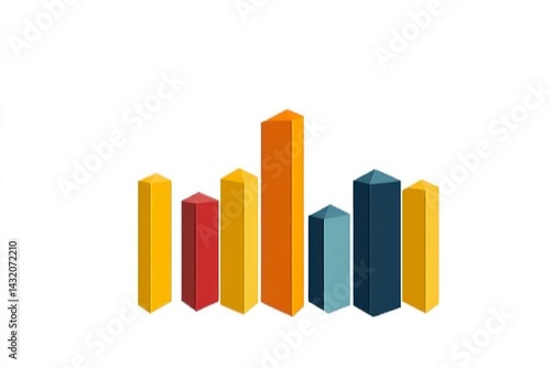 Colorful Bar Graph Illustration for Business and Data Visualization Free Download Colorful Bar Graph Illustration for Business and Data Visualization - GFXLoad