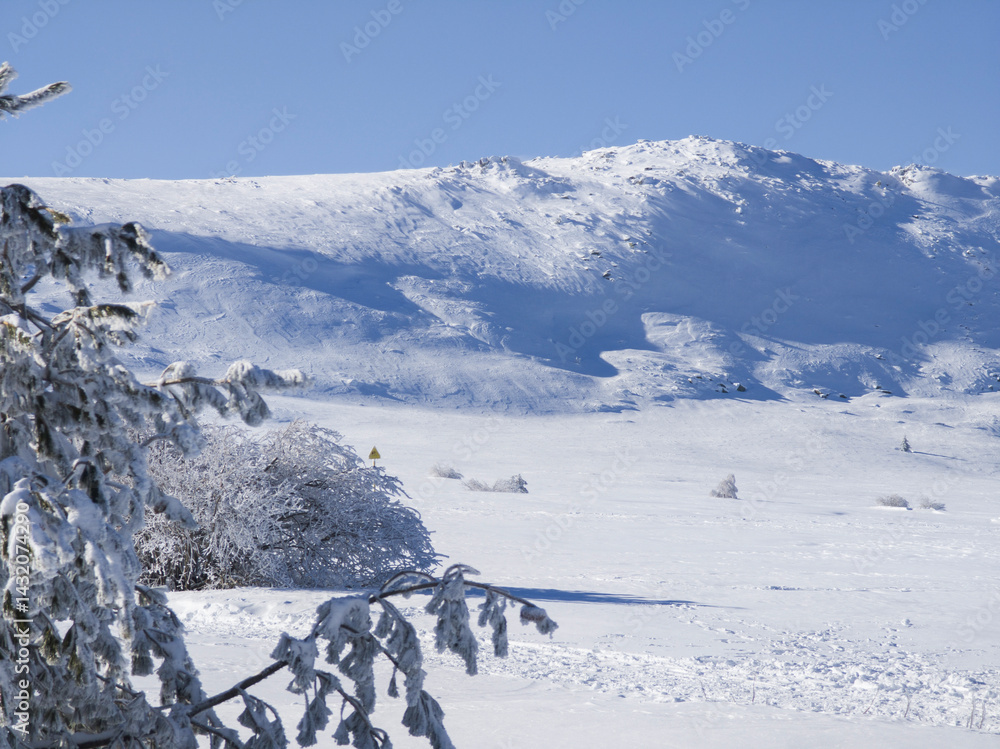 Panorama of Vitosha Mountain, Bulgaria