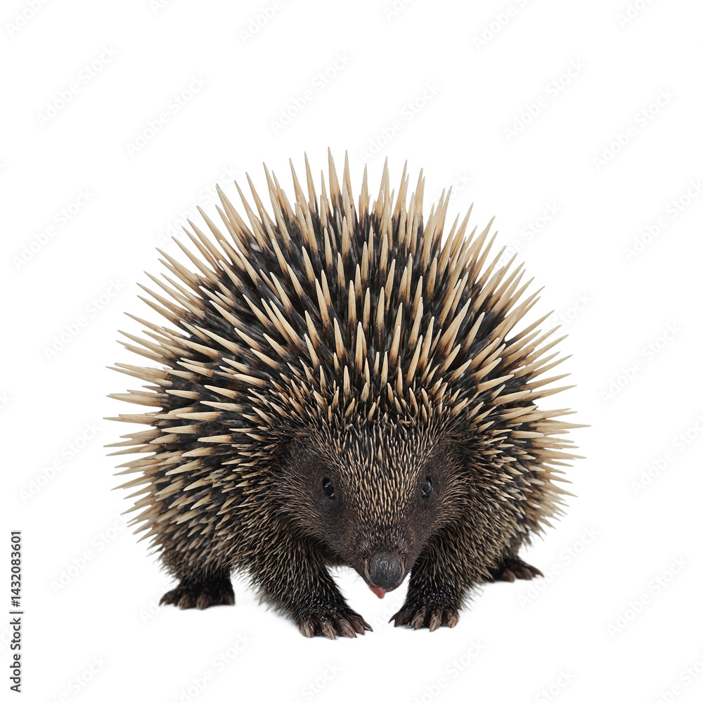 Obraz premium Curious echidna isolated