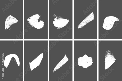 Black grunge ink splatter and splashes elements. Abstract vector paint spots, artistic design, creative backgrounds. Creative, artistic, abstract, trendy, dynamic, versatile etc.