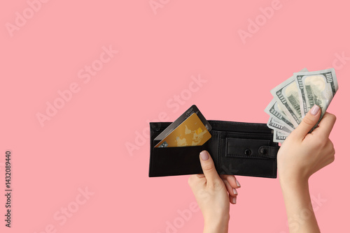 Female hands with credit ca...