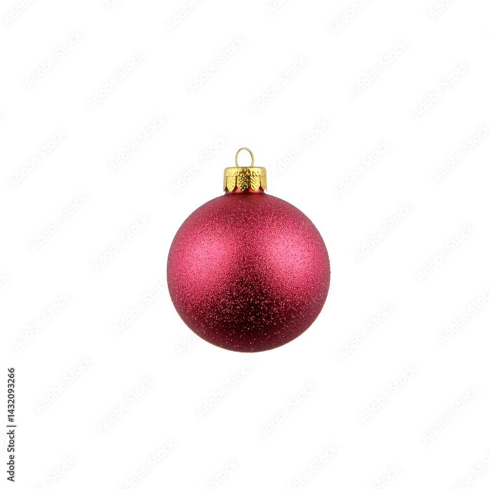 shiny red Christmas ornament with golden cap, perfect for holiday decorations, isolated on transparency background. festive bauble adds touch of elegance and cheer shiny red Christmas ornament with golden cap, perfect for holiday decorations, isolated on transparency background. festive bauble adds touch of elegance and cheer