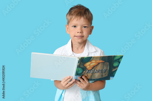 Portrait of cute little boy...