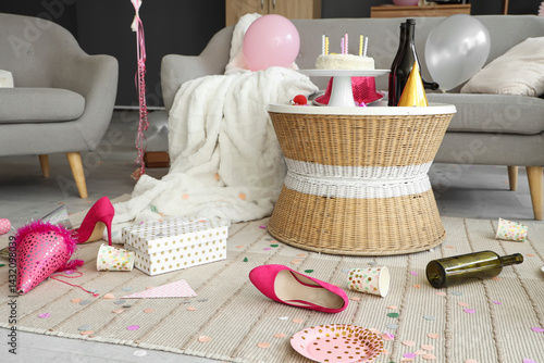 Heels with party decor on c...