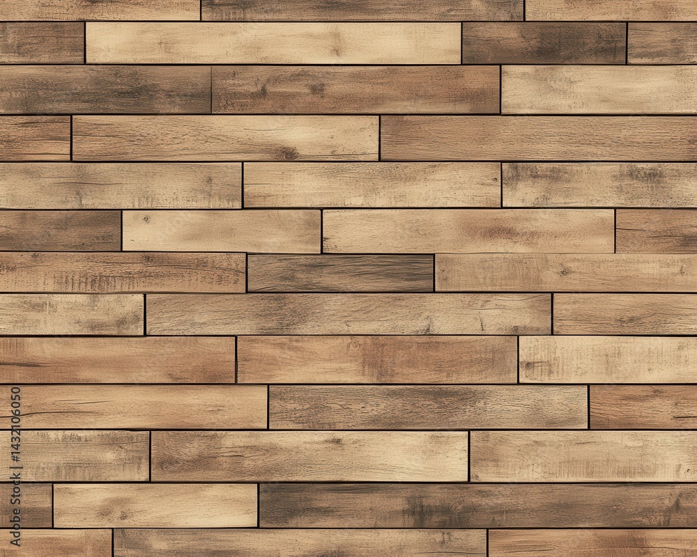 Naklejka premium Wooden plank flooring pattern