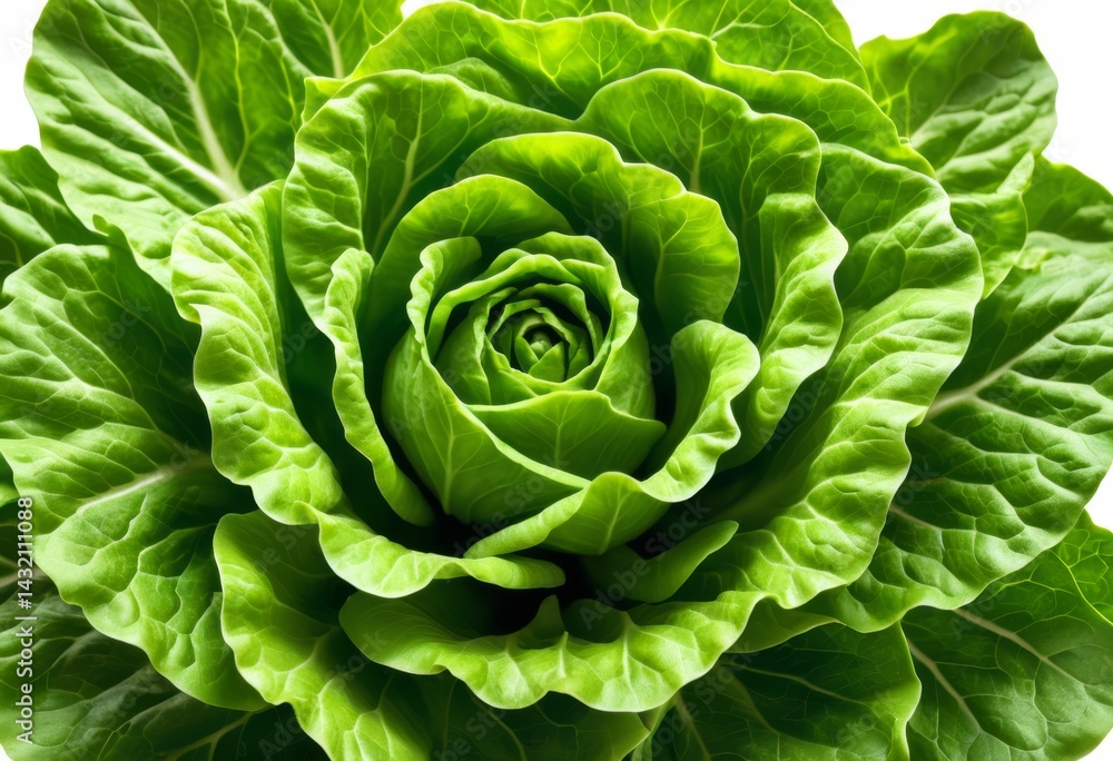Fototapeta premium Close-up of a leafy plant on a white background
