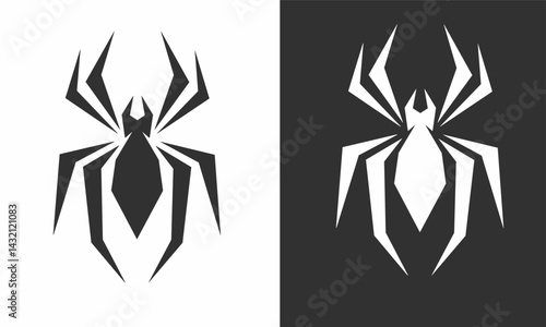 illustration design graphic of spider symbols suitable for logo design