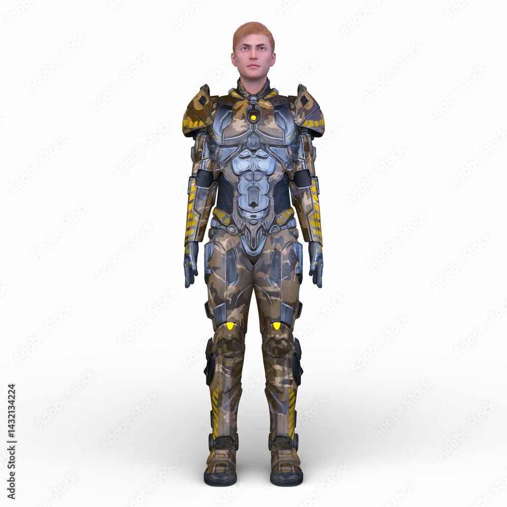 Fototapeta premium サイバーマン 3DCGレンダリング