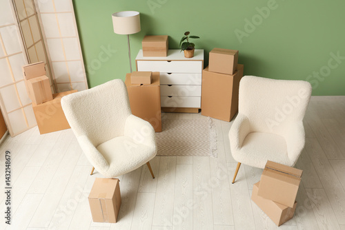 Interior of living room wit...
