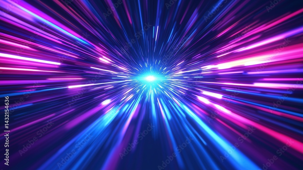 Obraz premium Futuristic Speed Blur