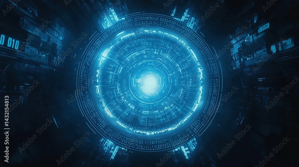 Fototapeta premium Futuristic Digital Interface