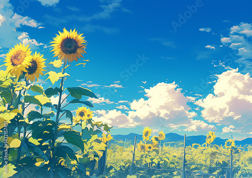 青空とひまわりのイラストgenerative ai
タイトル変更
