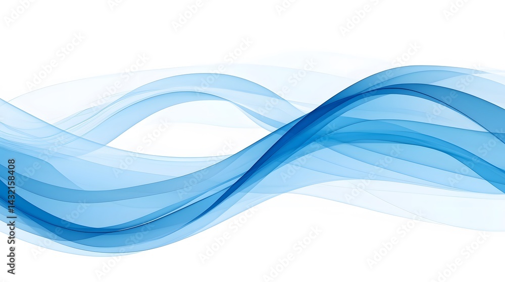 Abstract Blue Wave Flow Design Background Image Abstract Blue Wave Flow Design Background Image