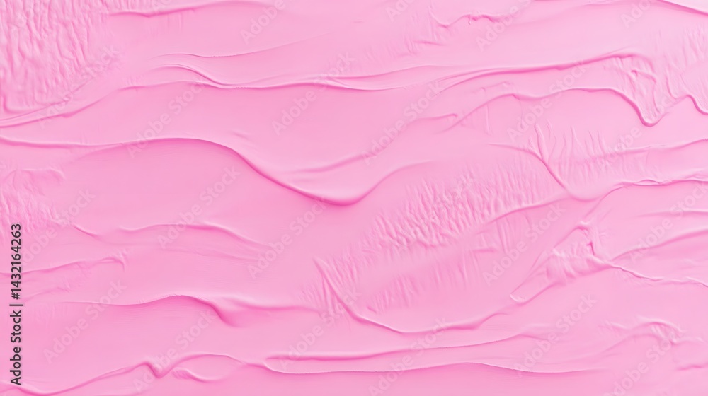 Obraz premium Abstract Pink Swirl Texture Background, Pastel Pink Cream Wave Pattern, Smooth Pink Wallpaper