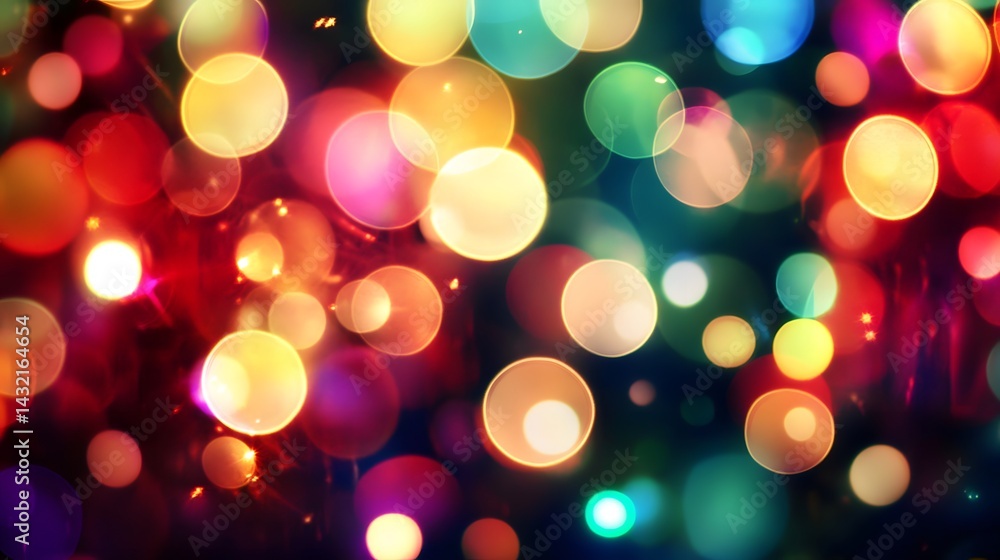 Fototapeta premium Abstract Colorful Bokeh Lights Background