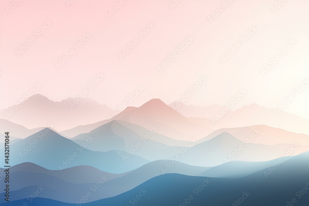 Obraz premium mountains and clouds